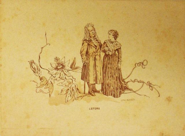 Legenda: Leitora<br>PINHEIRO, Rafael Bordalo (1846-1905)<br><span style="Font-Size:10px">Crédito: © Museu Bordalo Pinheiro | EGEAC</span><br>